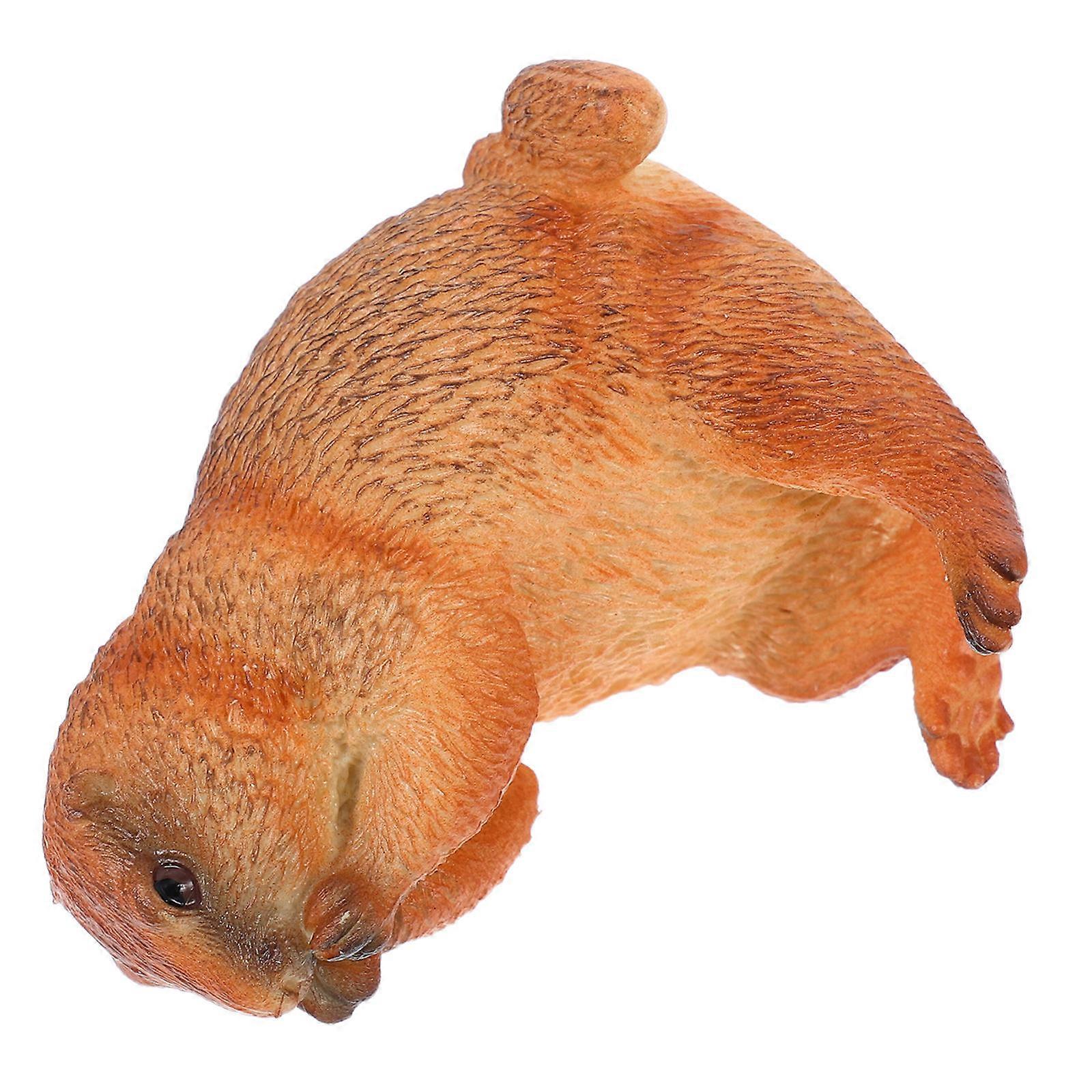 Here's a refined and professional product description for your **Realistic Groundhog Sculpture PVC Model**:
### ๐ฟ Realistic Groundhog Sculpture