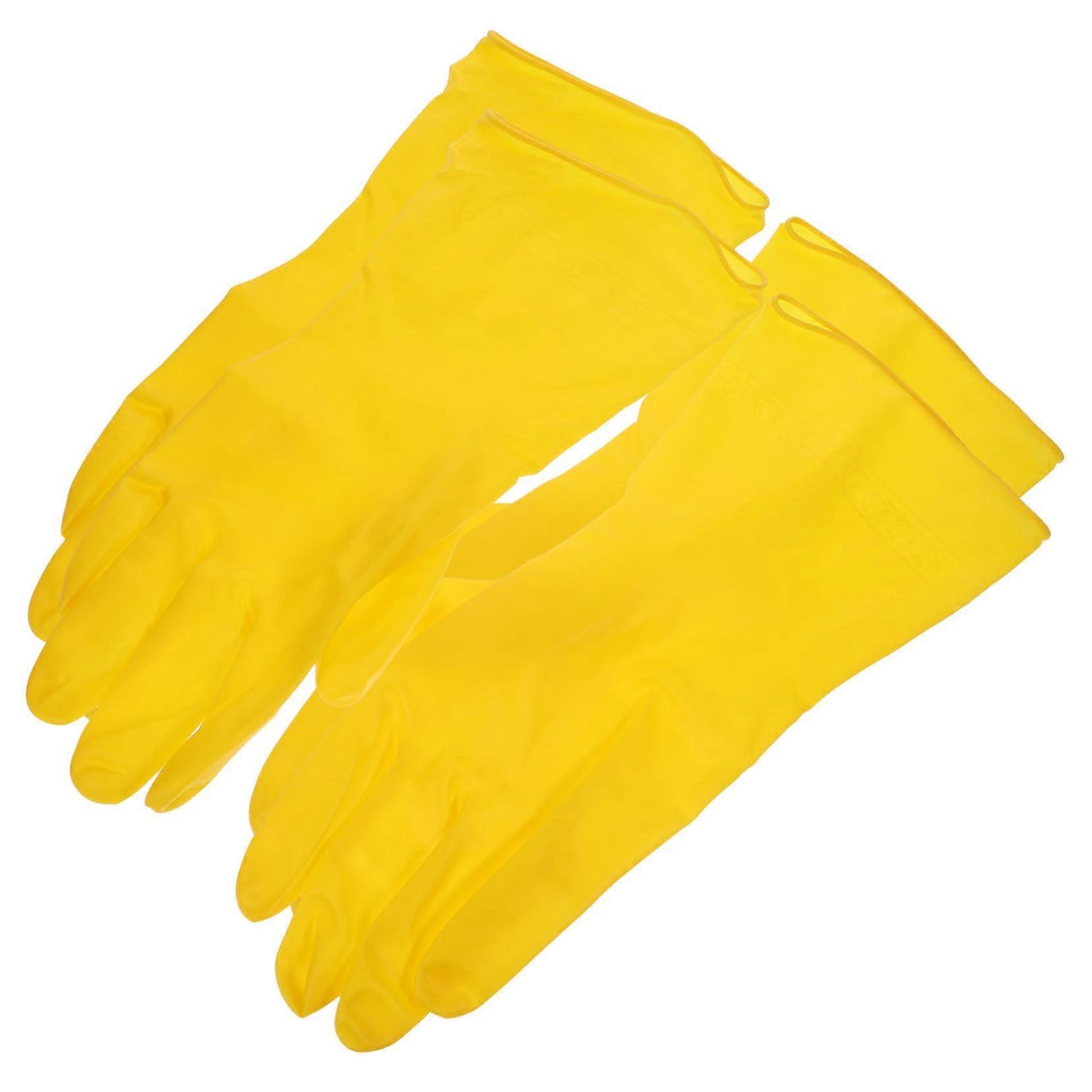 Dishwasher Gloves Two Pairs Oil And Stain Resistant Cuffed Wrist Protection For Household Cleaning