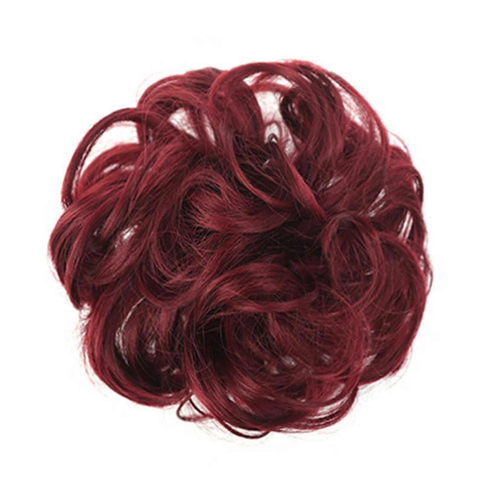 Μεγάλος κότσος Τρέσα Σγουρά μαλλιά Scrunchie με Μαλλιά Updo Επεκτάσεις μαλλιών Messy Bun Τρέσες για Γυναίκες Κορίτσια Αλογοουρά