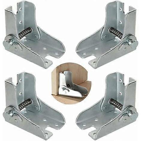 Set of 4 self-locking folding supports for work table or kitchen,Yeurié