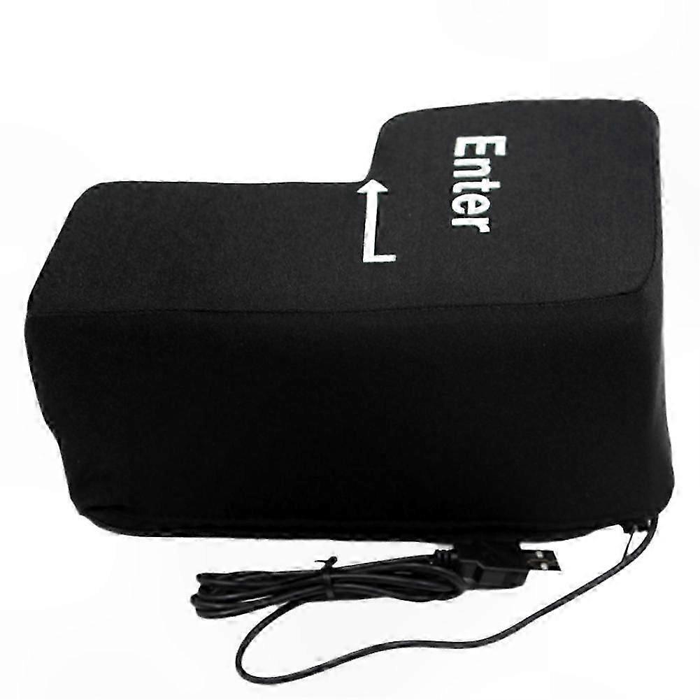 Giant USB-Powered Stress Relief Button with Nap Pillow Feature Unbreakable Key Design