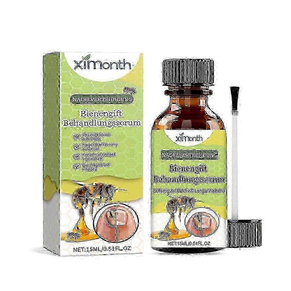 1-3X Bee Venom Nail Fungus Treatment, 15ml Natural Antifungal Essence for Toenail & Fingernail Repair, Antibacterial Onychomycosis Solution