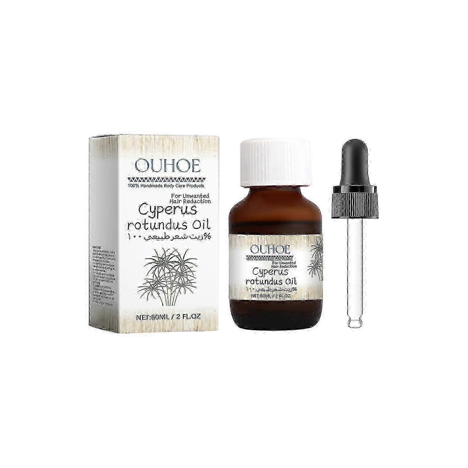 1-3 قطع زيت سايبر روتوندوس ، زيت سايبر روتوندوس لإزالة الشعر ، تقليل نمو شعر الجسم ، زيت سايبر طبيعي