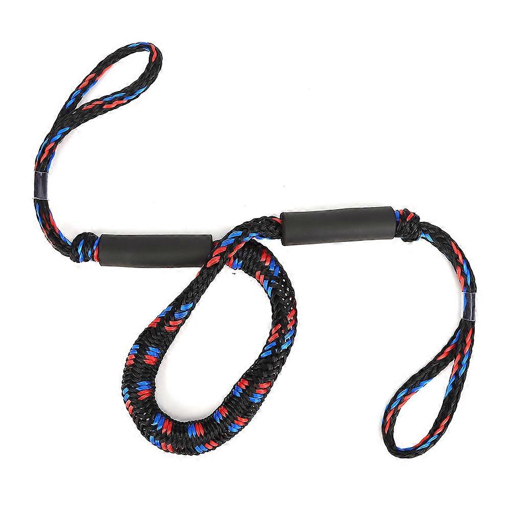 Freely Adjustable Kayak Surfing Bungee Kayak Dock Line Convenient Yacht Marine Elastic Canoe Connecting Rope AccessoryBlack Blue Red