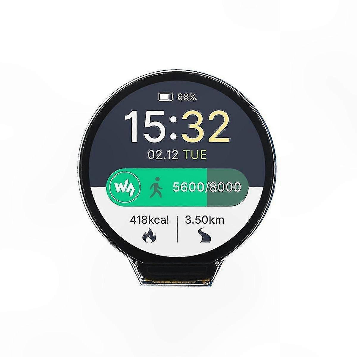 1.28 Inch Circular LCD Display for RP2040 Microcontroller with Sensor Integration