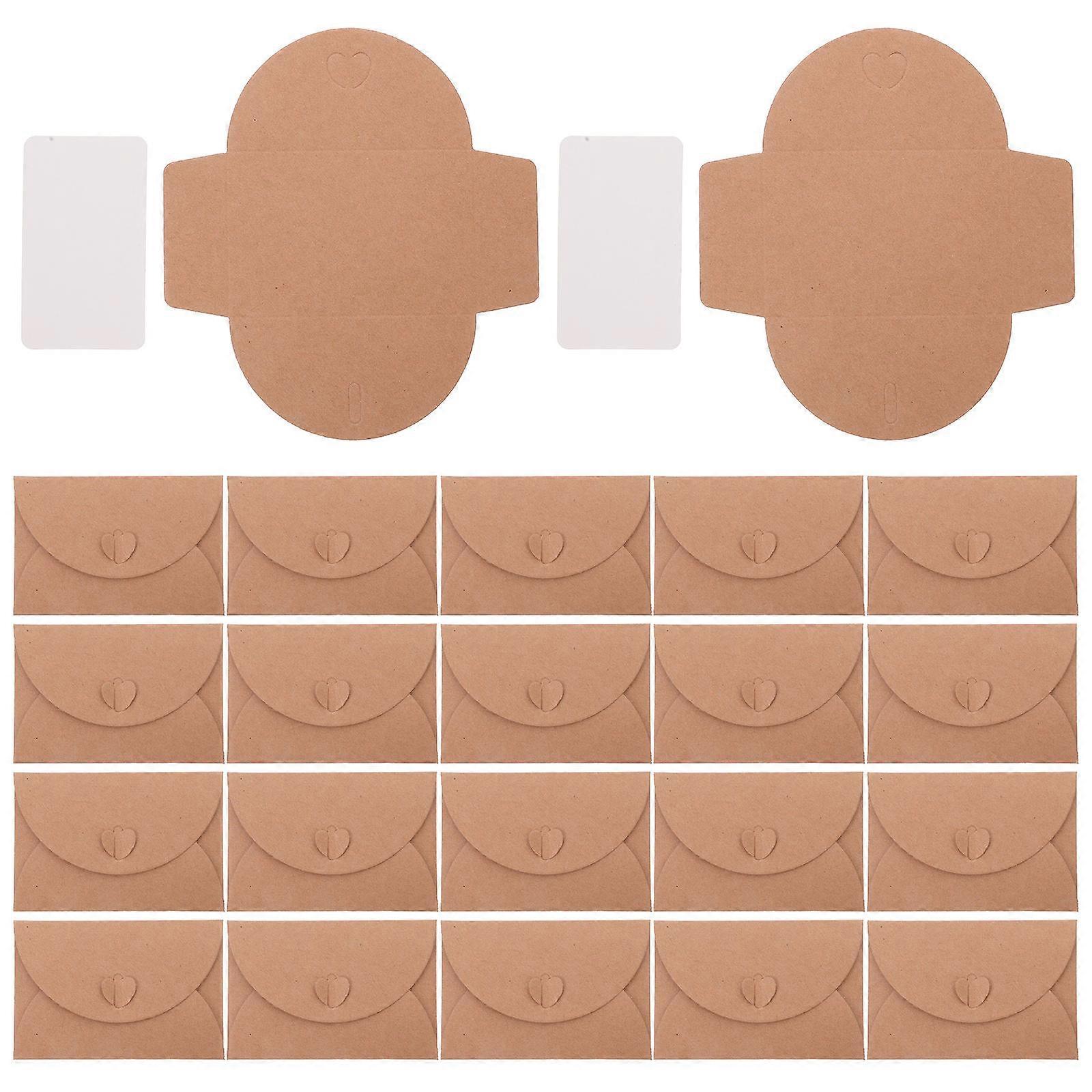 40 Sets of Vintage Card Envelopes Letter Envelopes Decorative Small Blank Wedding Envelopes with Cards