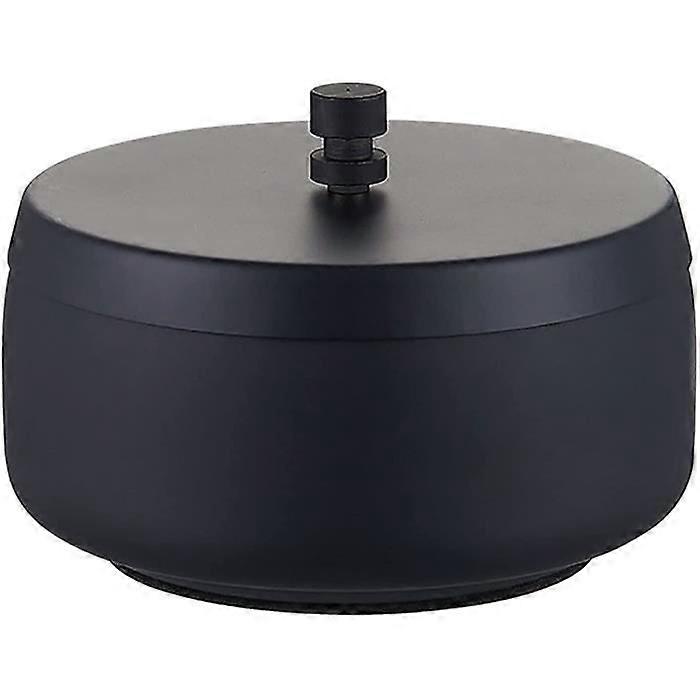 Outdoor Ashtray, Closed Windproof Ashtray, Stainless Steel Ashtray With Odor-Proof Lid, With Non-Slip Mat, Black
