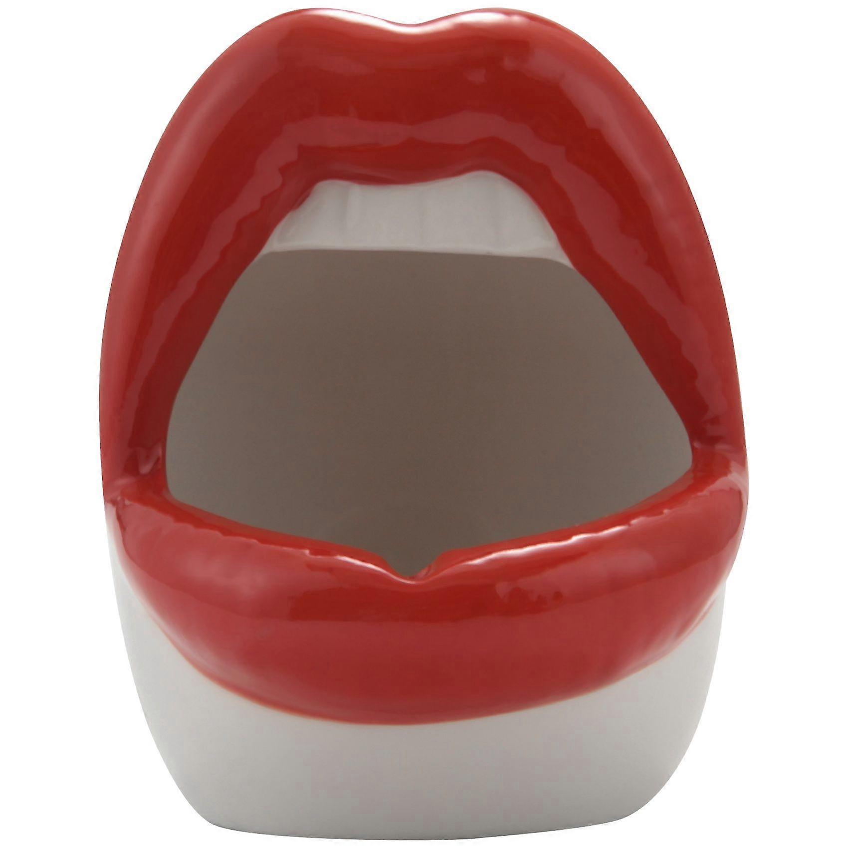 Creative Succulent Cactus Pot,Ceramic Small Flower Plants Containers Sexy Big Lips Planter for Home