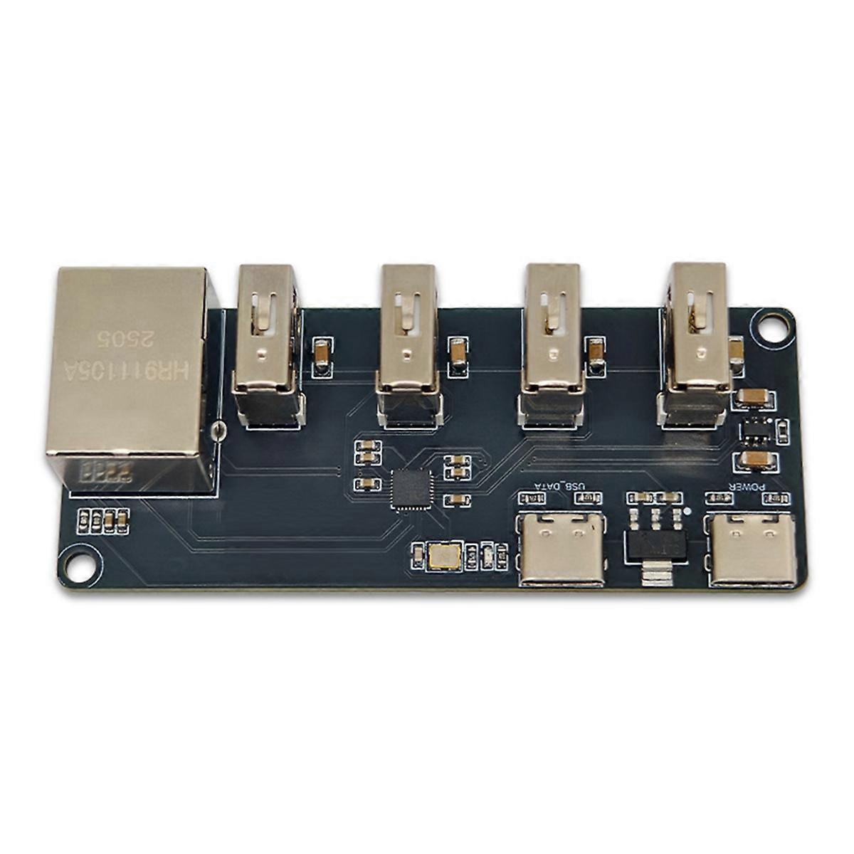 CH339F USB to RJ45 Ethernet Hub Module 4-Channel USB2.0 Extender with Network Card Driver Plug and Play