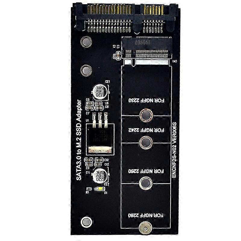 NGFF M.2 Adapter M2 SATA3 Raiser M.2 to SATA Adapter SSD M2 to SATA Expansion Card B Key Suppor 30/4