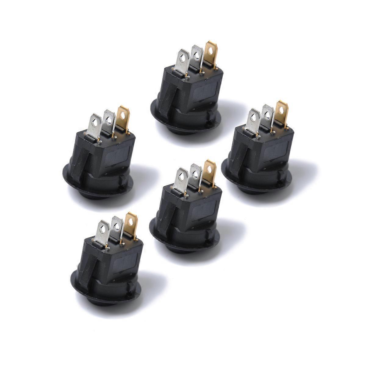Thumb Switch Plastic Car Rocker Switches for 12V Control 5Pcs