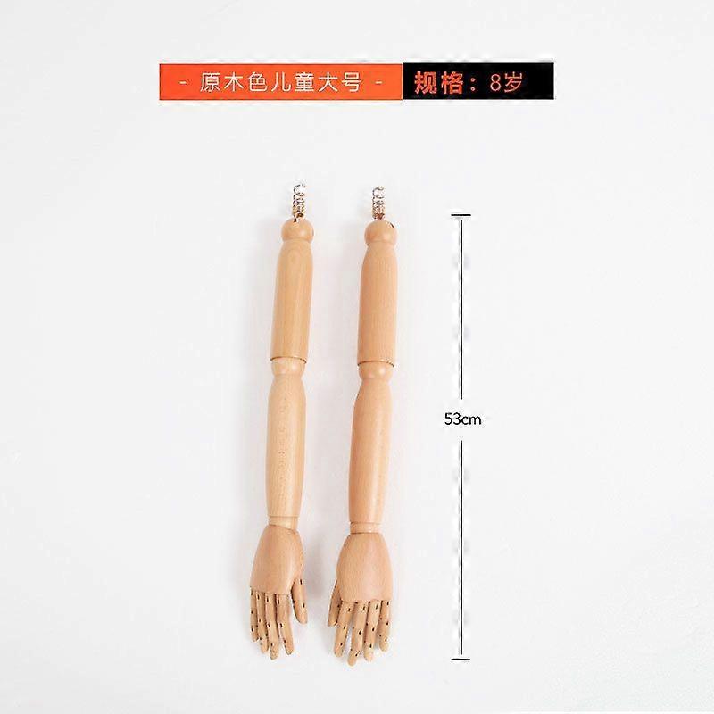 Wooden Mannequin Arm: Replacement Realistic Bendable Hand Model With Flexible Joints For Photography Display And Daily Use
