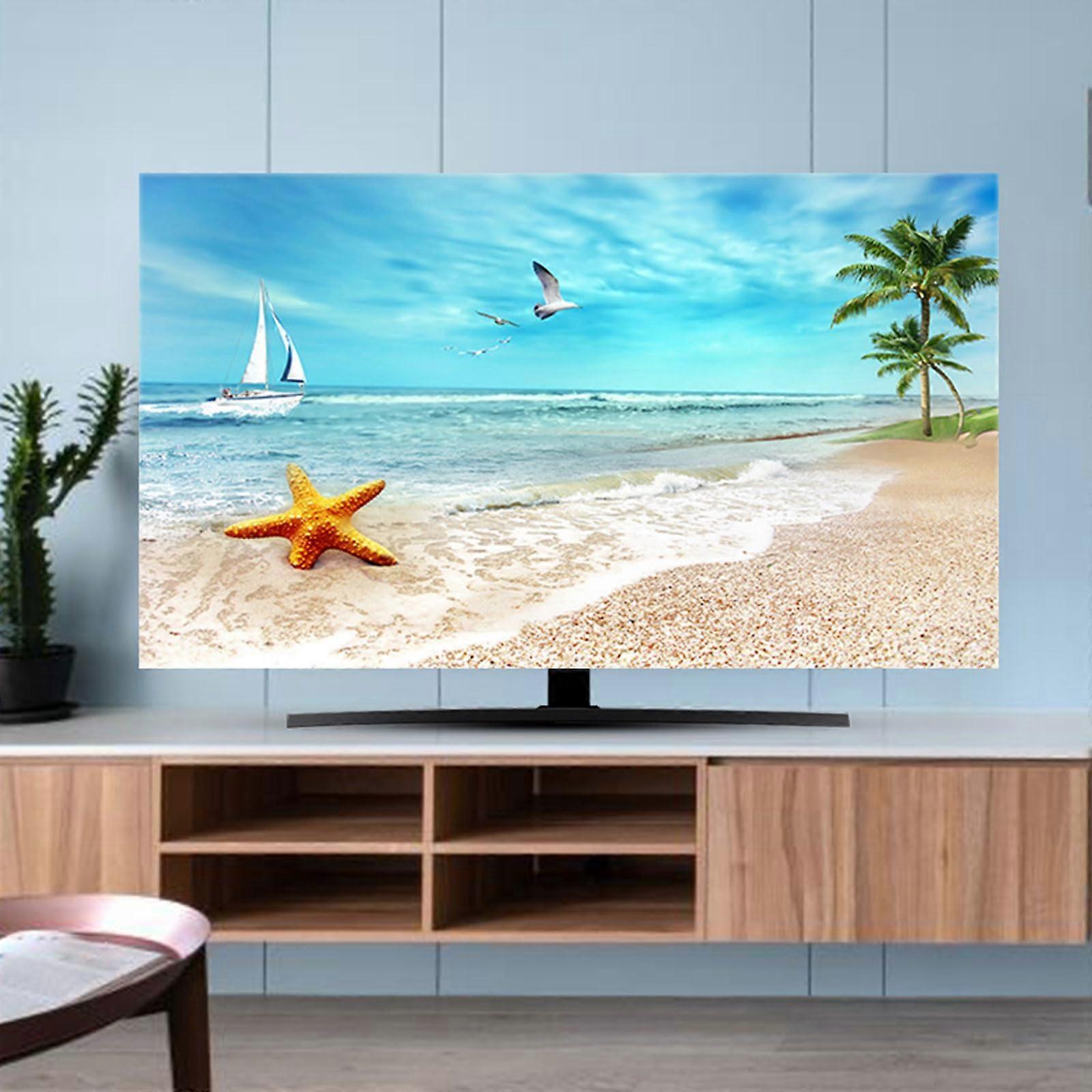 Soft Breathable Computer Cover, Elastic Universal TV Protector, DustProof Flatscreen Cover, Fits 3739 Inch Smart TVs