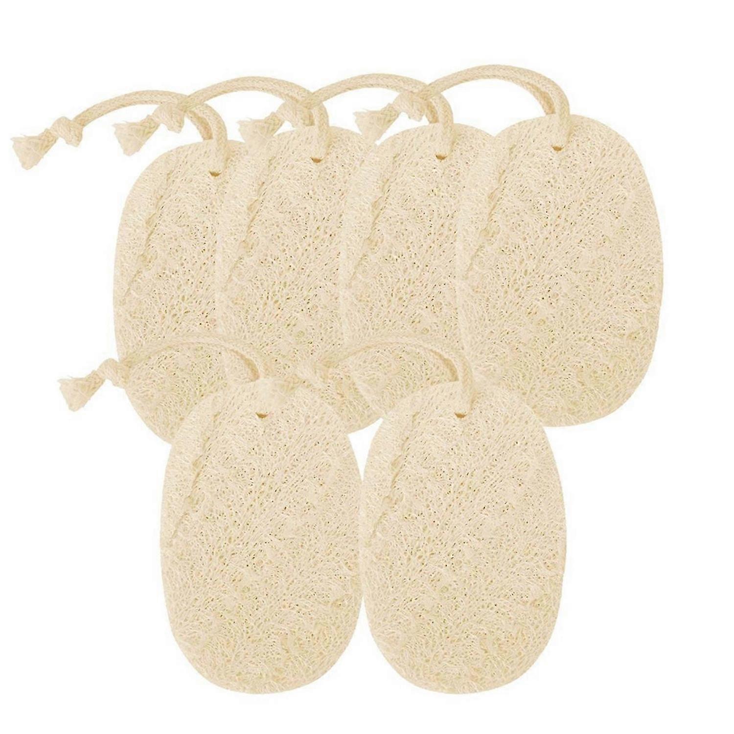 6 PCS Kitchen Loofah Sponge, Eco Friendly Non-Scratch Brush