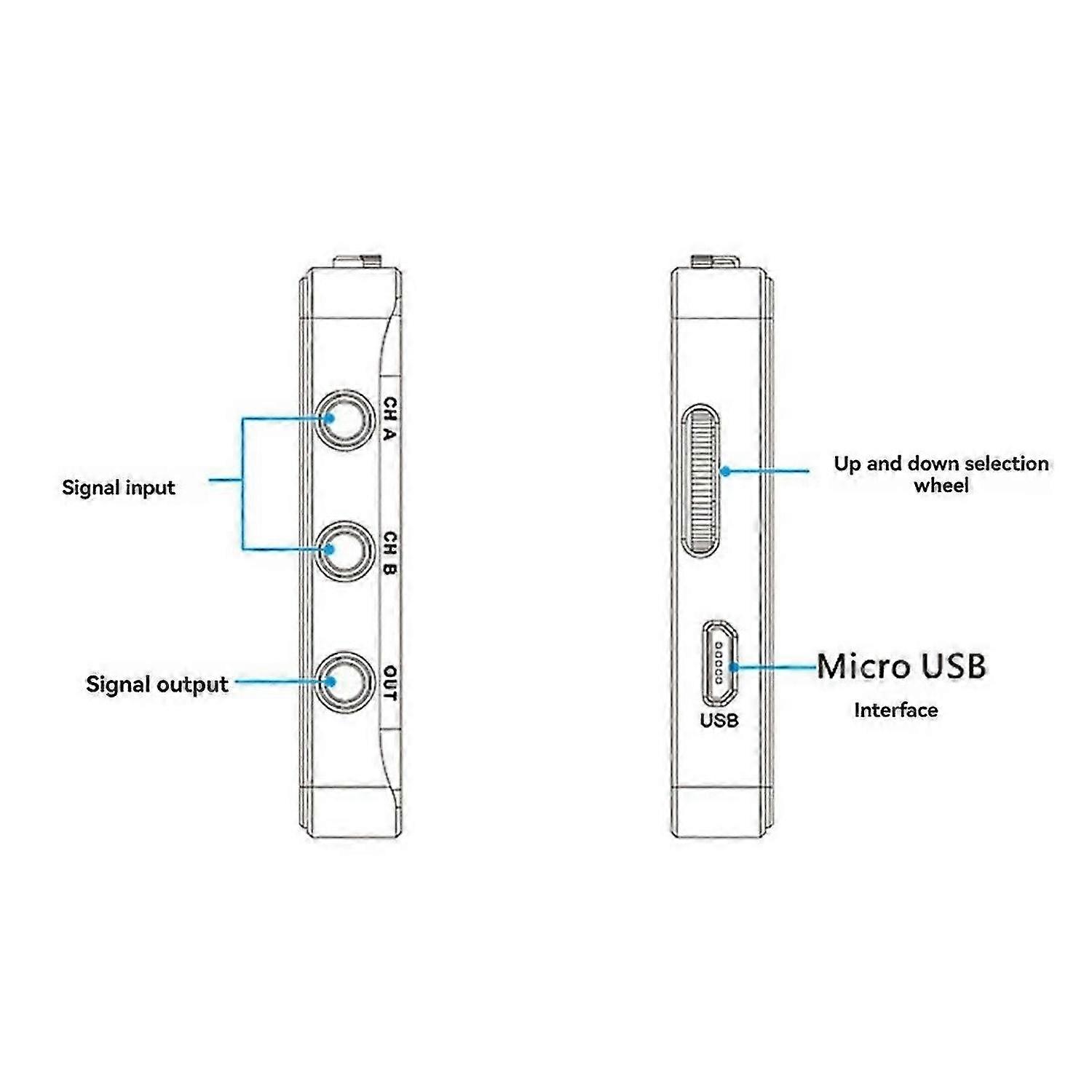 DS212 Digital Oscilloscope 2 Channels 10MSa/S Max Sampling Rate