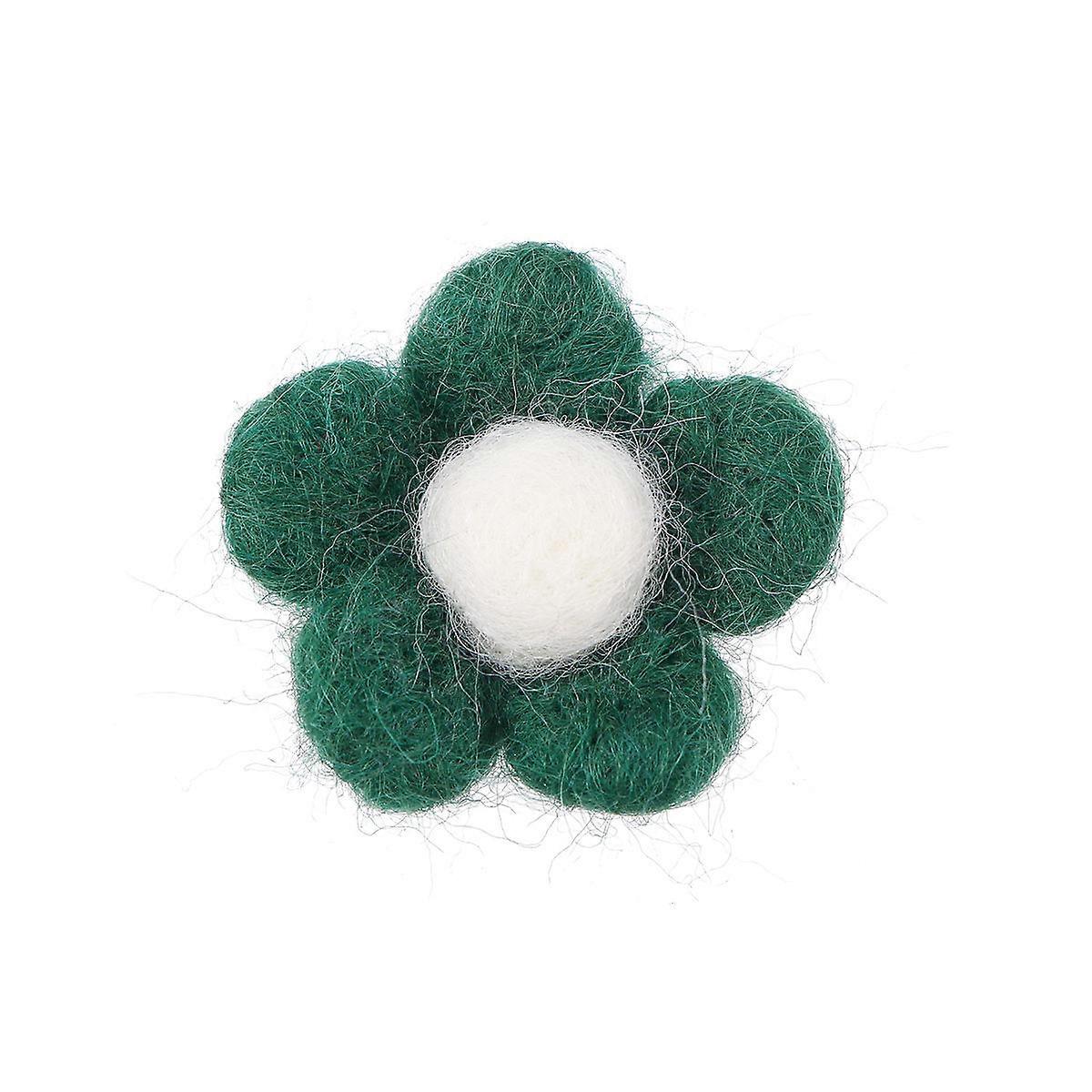 Wool Felt Balls for DIY Decorations Crafts Accessory Dark Green