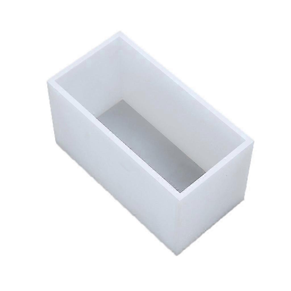 Silicone Square Long Rectangle Mold for Soap Making Supply Rectangle Specimen Mould Baking Tray for Handmade Table Decor