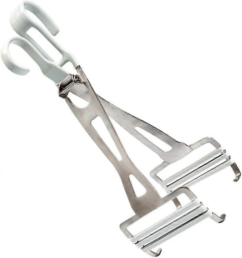 1pc Multifunctional Hot Dish Plate Lifter Clip Stainless Steel Folding