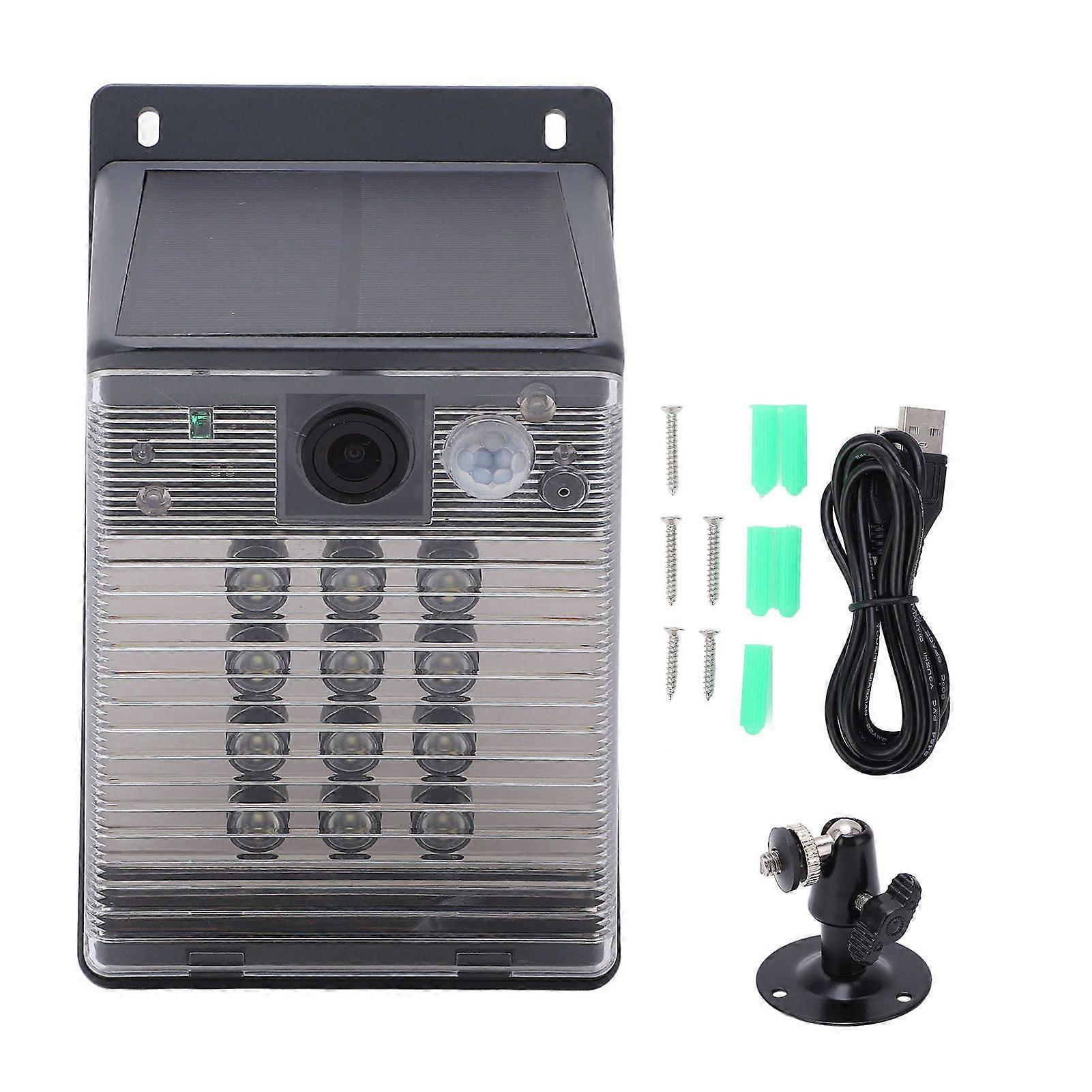 WiFi Solar Power Security IP Camera Outdoor 1080p IP65 Waterproof Home PIR Surveillance Camera