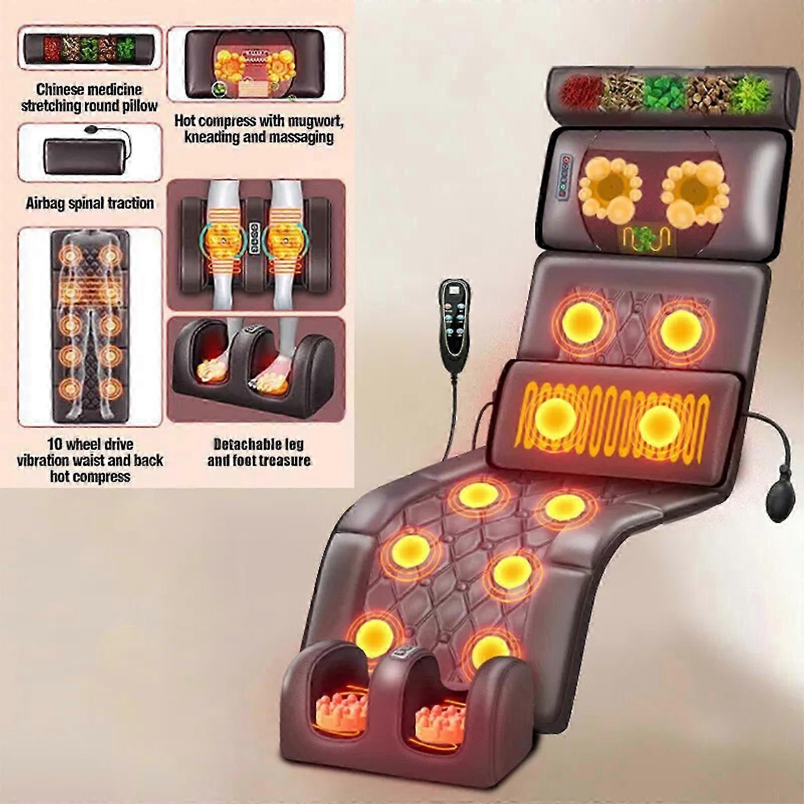 מזרן עיסוי חשמלי רטט חימום לעיסוי הפגת מתחים בגוף מלא -CHA