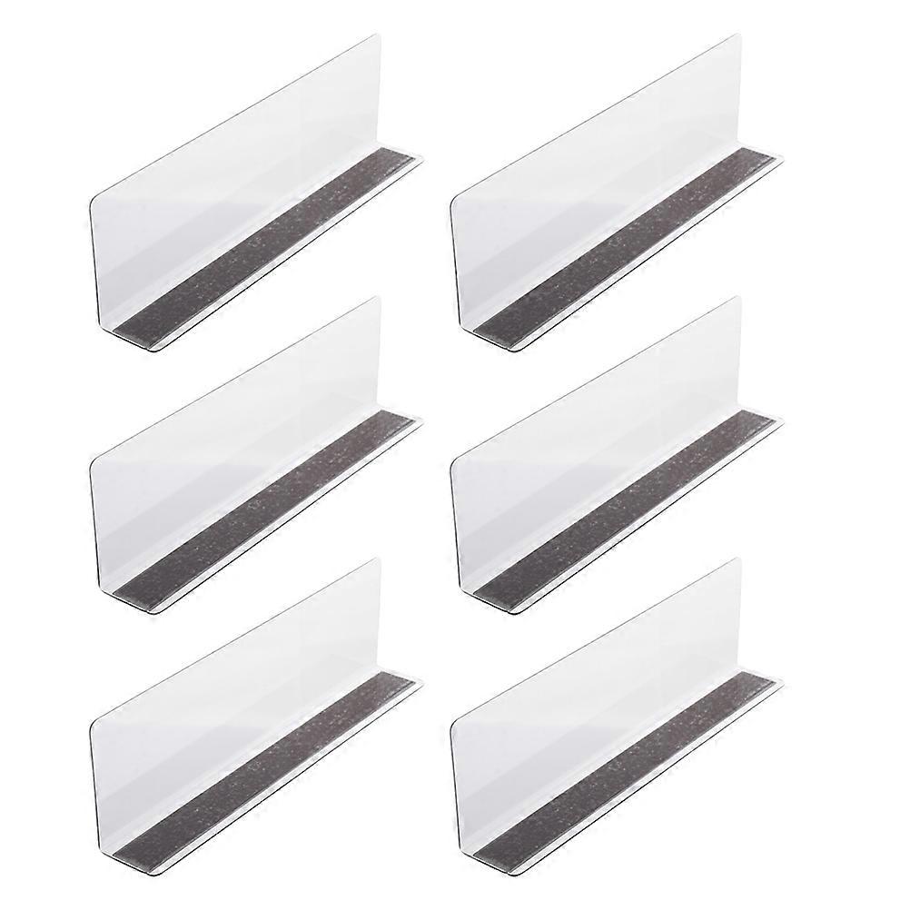 PVC Shelf Separator for Supermarket with Magnetic Function 6Pcs Set