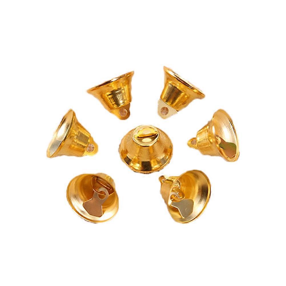 メタルジングルベルクリスマスツリー用小さなベルオーナメント20個ゴールデン