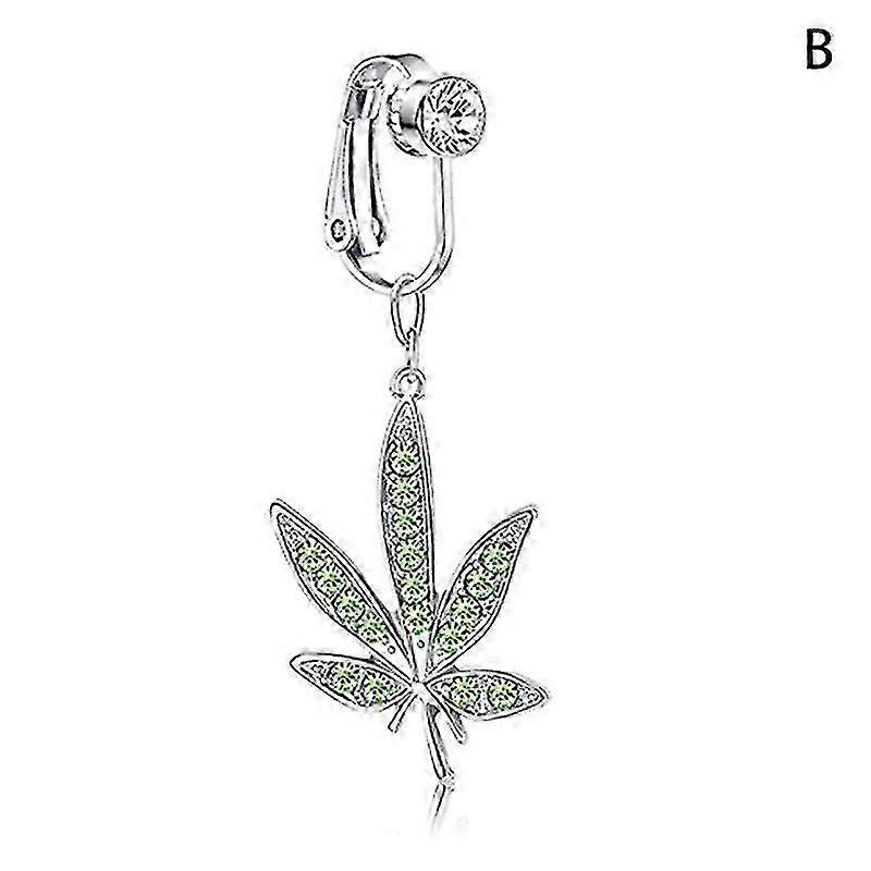 1pc gefälschter Bauchnabelring gefälschter Clip auf Bauchpiercing nicht piercing Nabelring für Party