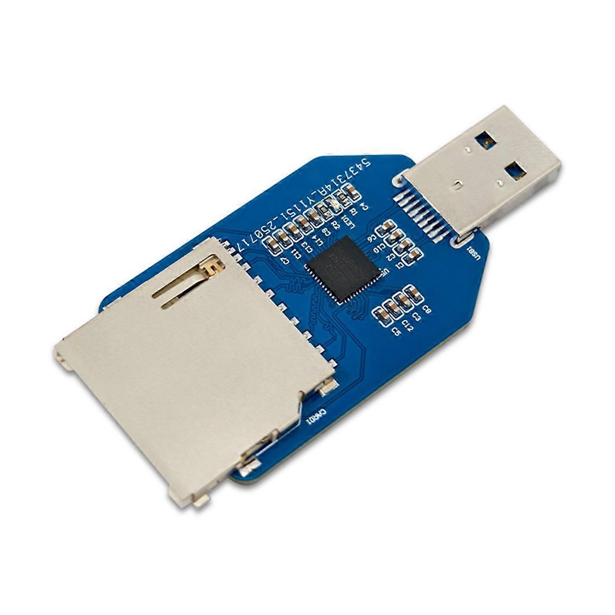 USB3.0 Reader Module SD+TF Card 2-in-1 Dual Card Dual Reading on-Board GL3224 Chip Mini Reader Module