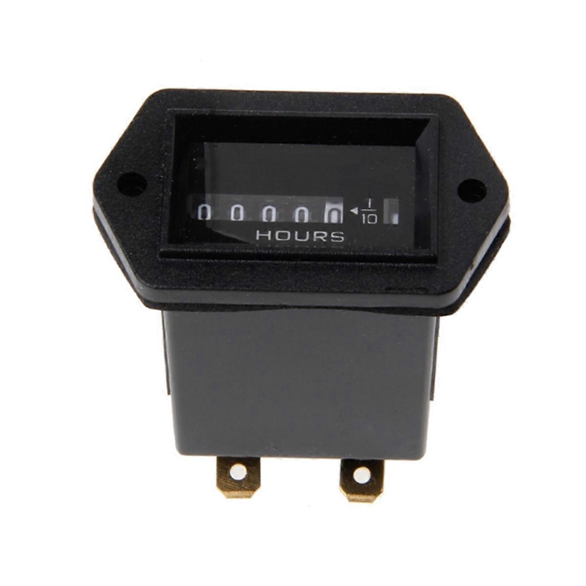 Professional Round Hour Meter for DC 12V-36V Engine Gauge Tester for Boat Auto ATV UTV Snowmobile La