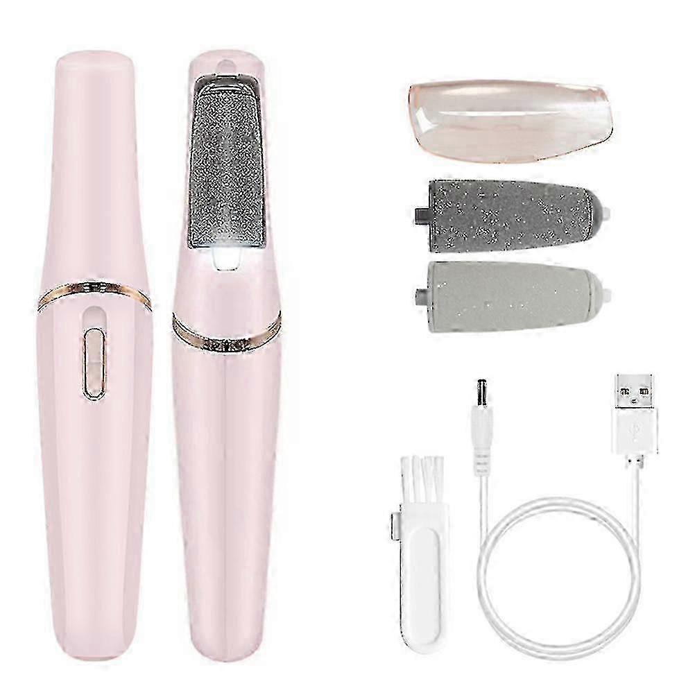 Professional Electric Foot File with LED Light - Rechargeable Callus Remover with Dual Rollers