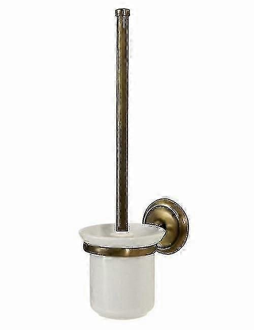 Ecru Retro kylpyhuone Antiikki messinki seinälle asennettava keramiikkakuppi + wc-puhdistusharja