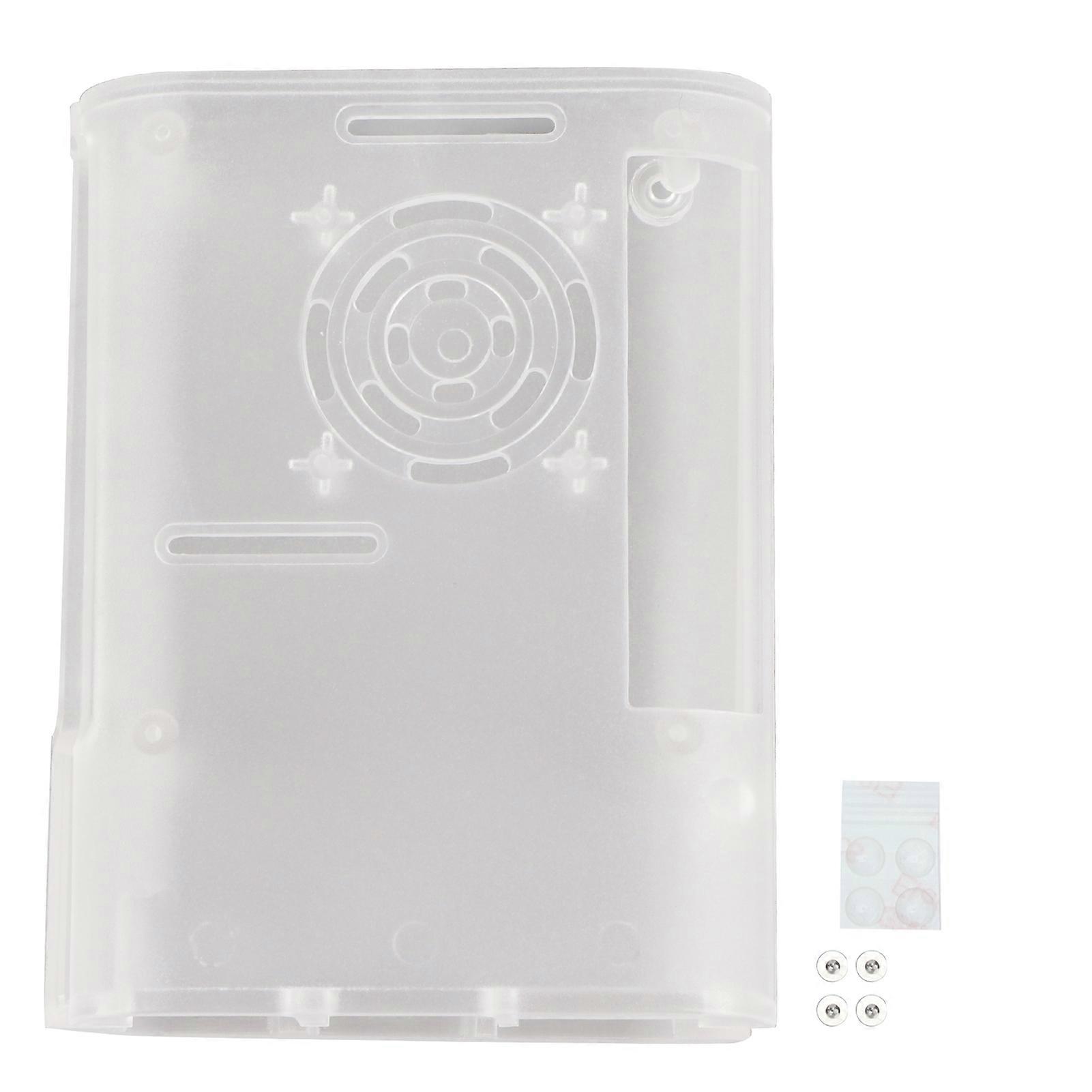 Boîtier pour Raspberry Pi 4 Modèle B, boîtier ABS, coque de refroidissement pour micro-ordinateur avec tapis antidérapant