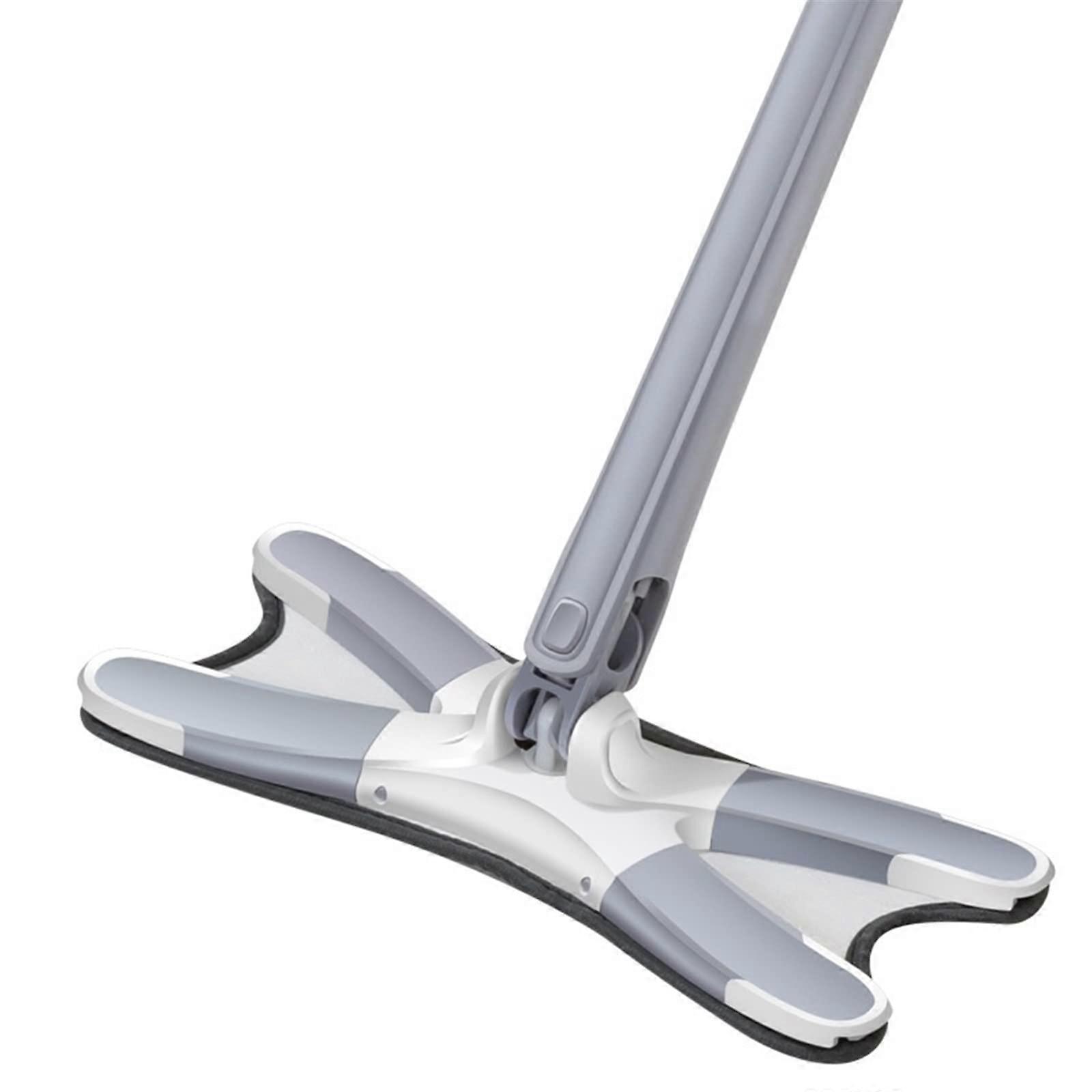 Squeeze Mop 360 Degree Flat Mop With Reusable Microfiber Pad, Hands Housed Replacement Floor Cleaning Tool