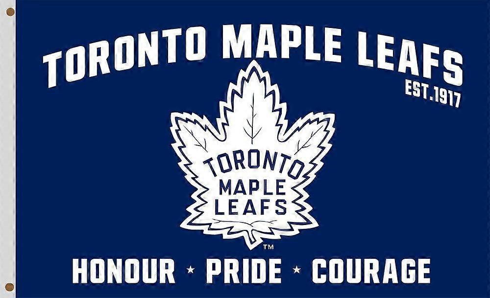 Toronton jääkiekkojoukkueen ikimuistoinen lippu Maple Leafs -matkamuistobanneri