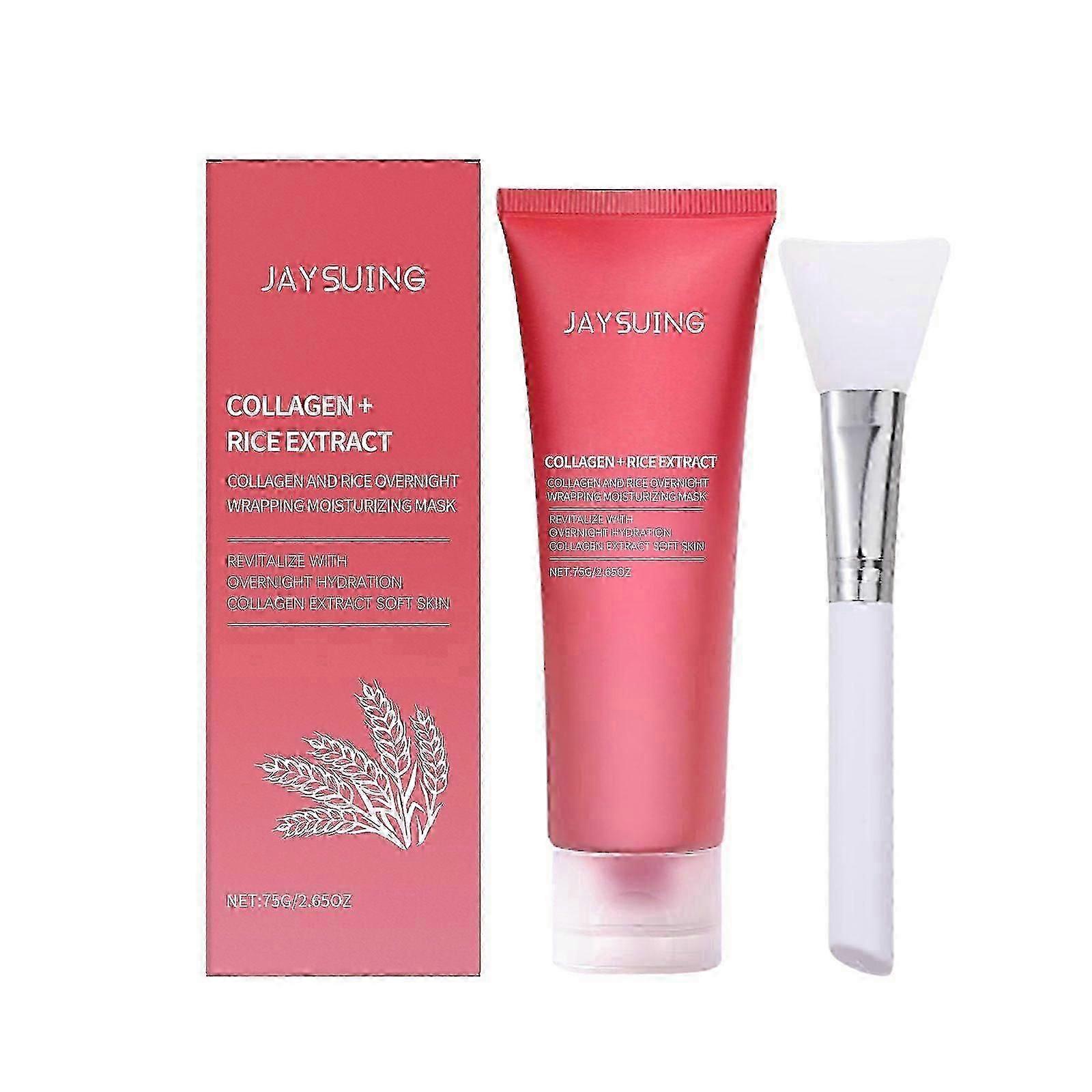 Overnight Collagen and Rice Moisturising Mask for Glowing Skin and Improved Elasticity - UK Skincare