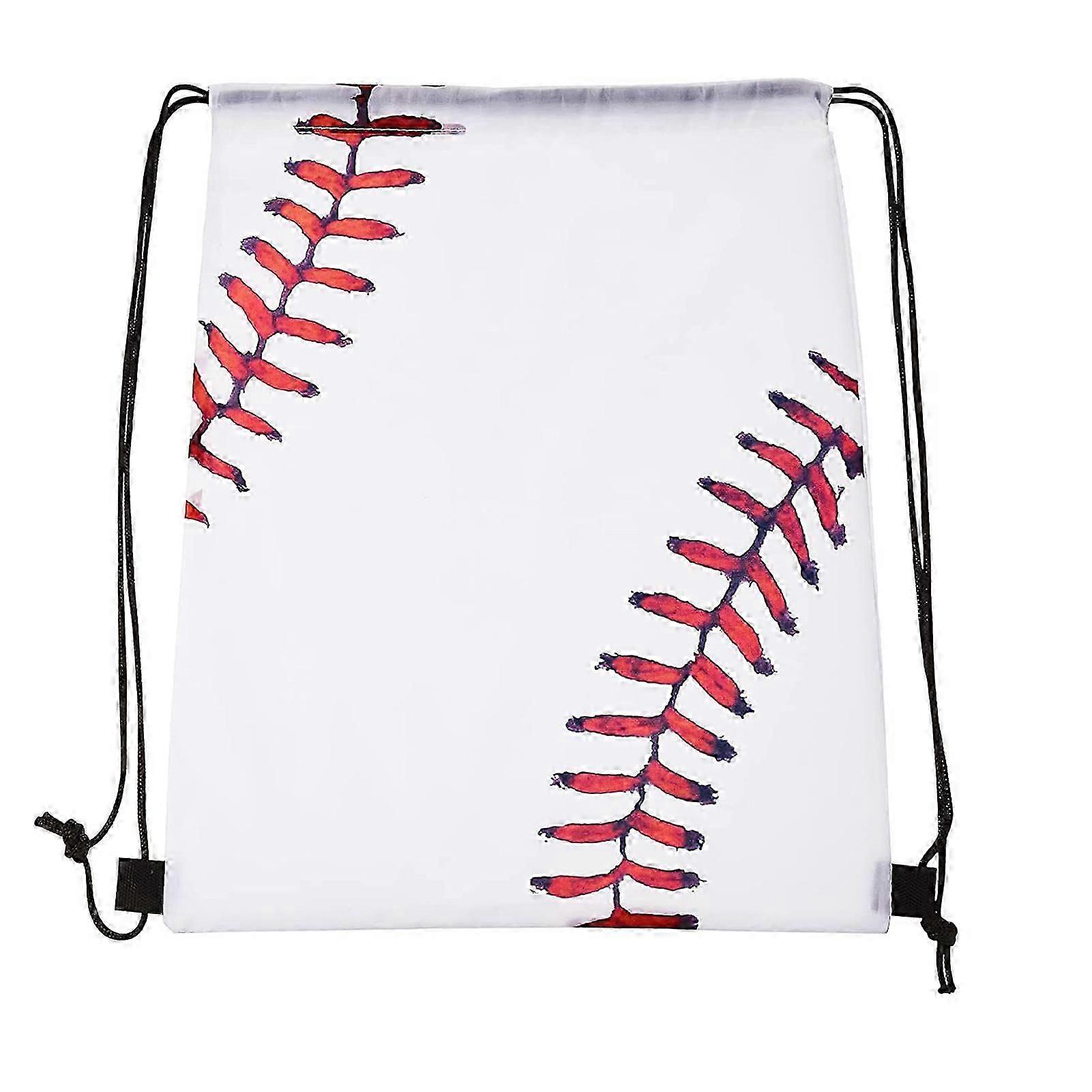Small Softball Drawstring Bag Large Capacity Waterproof Durable Portable Baseball Backpack