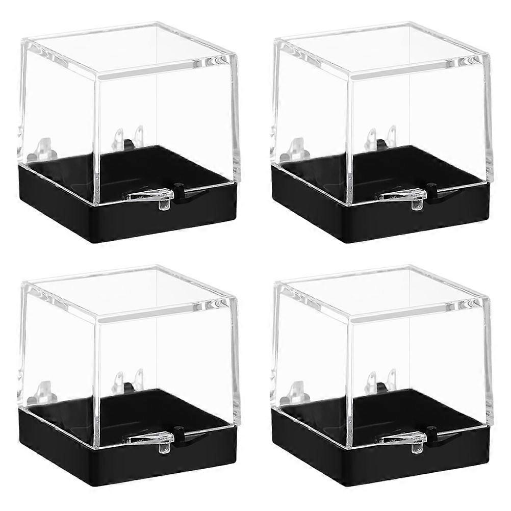 Transparent Mineral Specimen Display Box for Stone Collection 8Pcs