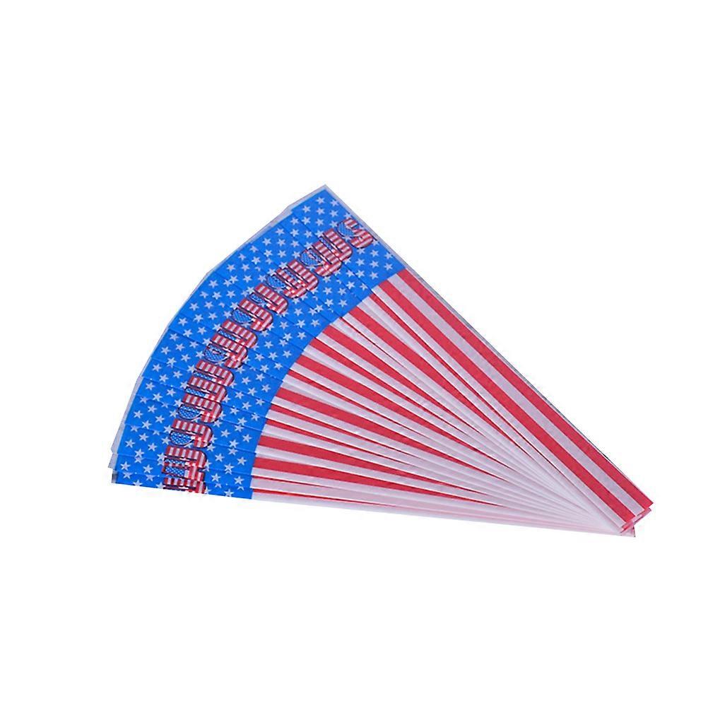Heat Shrinkable Arrow Stickers for Decor 30Pcs American Flag Design