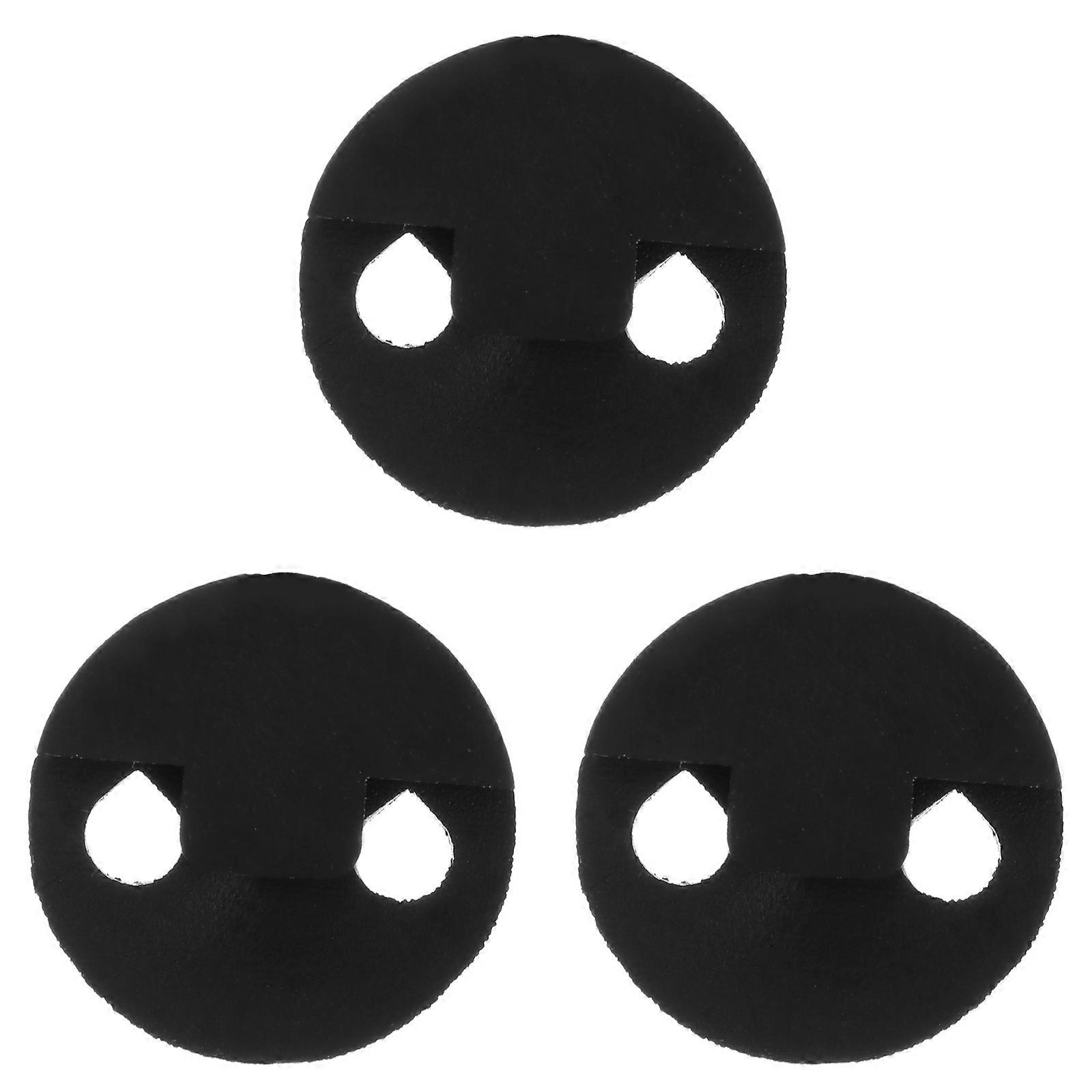 Violin Practice Mutes Black Rubber for Violin Use 3Pcs Pack