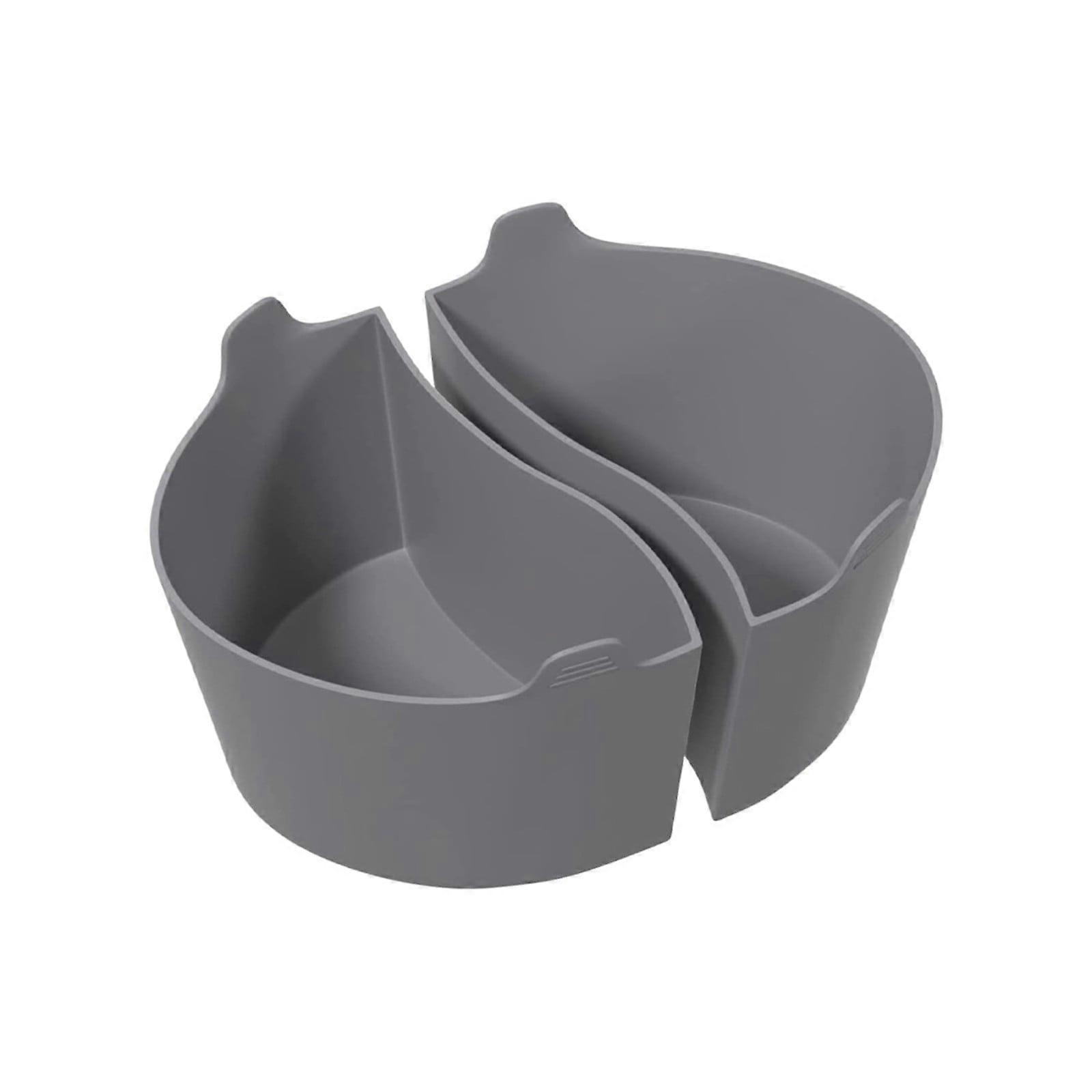 Uanit Silicone Slow Cooker Liners Compatible with Crock Pot 6-8 Qt, Reusable Divider for Two Meals, Dishwasher Safe, BPA Free