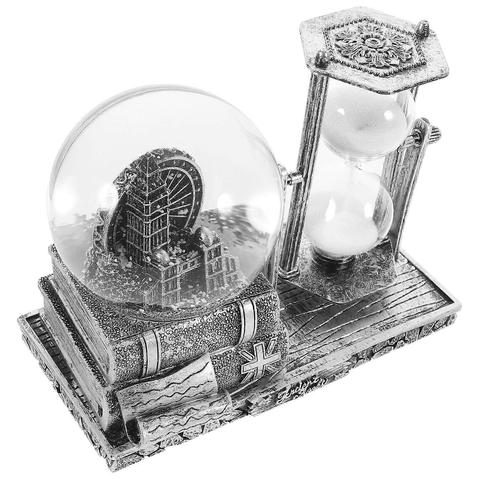 Creative Desktop Decor Resin Craft Music Crystal Ball for 2Pcs