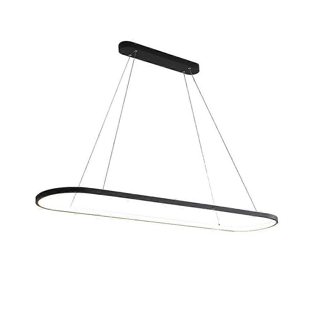 Chandelier Modern LED Pendant Light For Dining Room Minimalist Hanging Lamp Drop Ceiling 26W Black 4500K