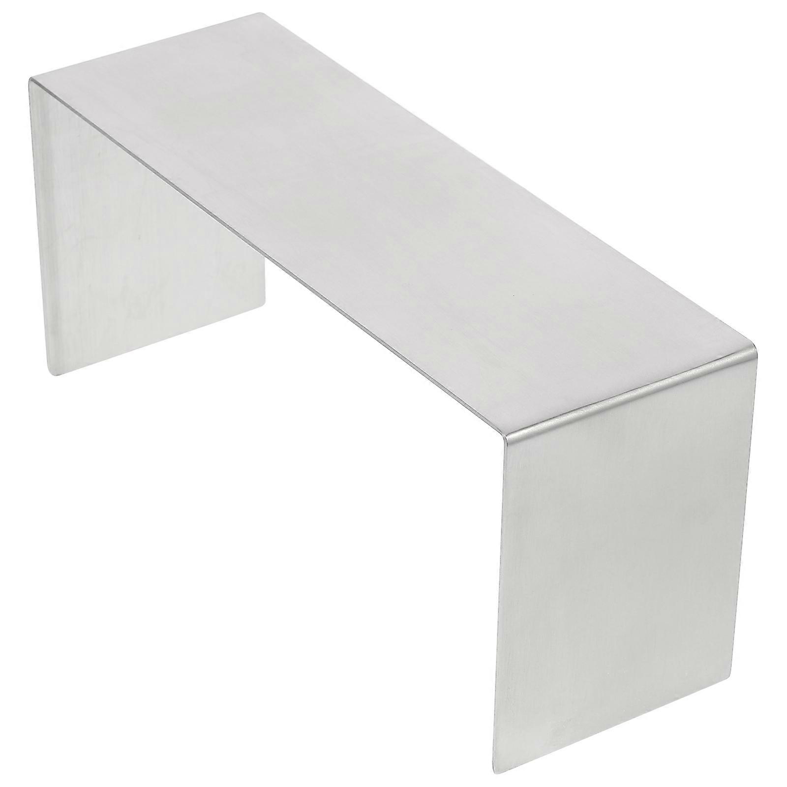 Stainless Steel Display Stand for Shoe Display 2Pcs Silver
