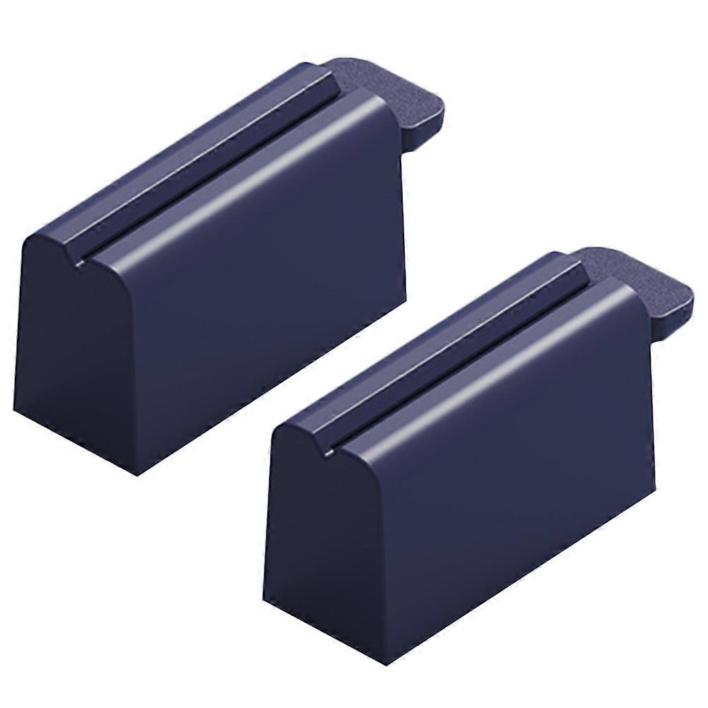 Wall-Mounted Toothpaste Rack Toothpaste Squeezer Holder Bathroom Accessories Blue Silicone Dispenses 2Set