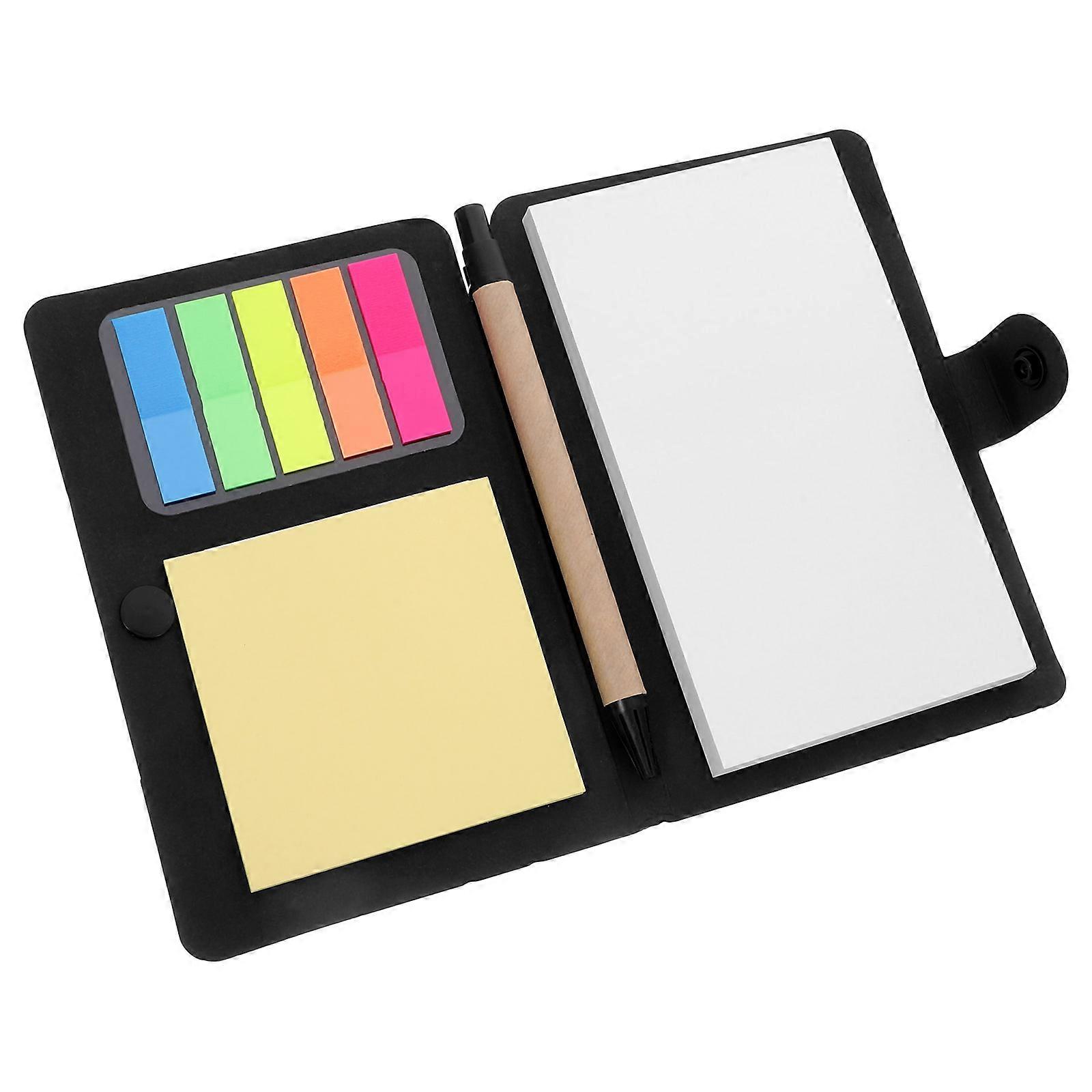 Black Notebook with Pen Holder for Work 2Pcs Small Spiral Notebooks