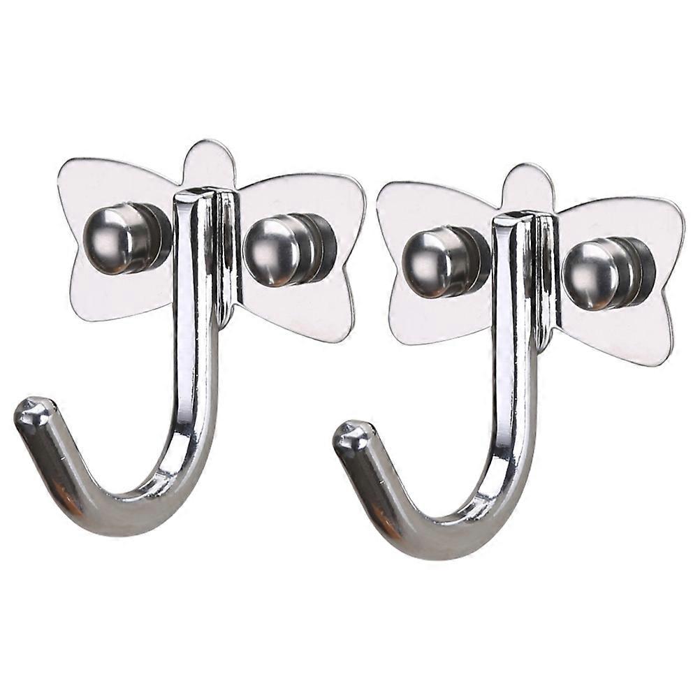Storage Hooks Dragonfly Shaped Stainless Steel Coat Hooks Wall Mounted 6Pcs