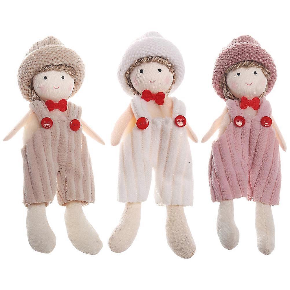 12 Pcs Simulation Puppet Doll Keychain Accessory For Girls Comfortable Knitting Toy Assorted Color Perfect For Birthdays
