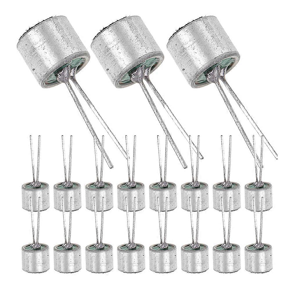 Electret Cylindrical Microphone Condenser Pickup for Light Control 120Pcs