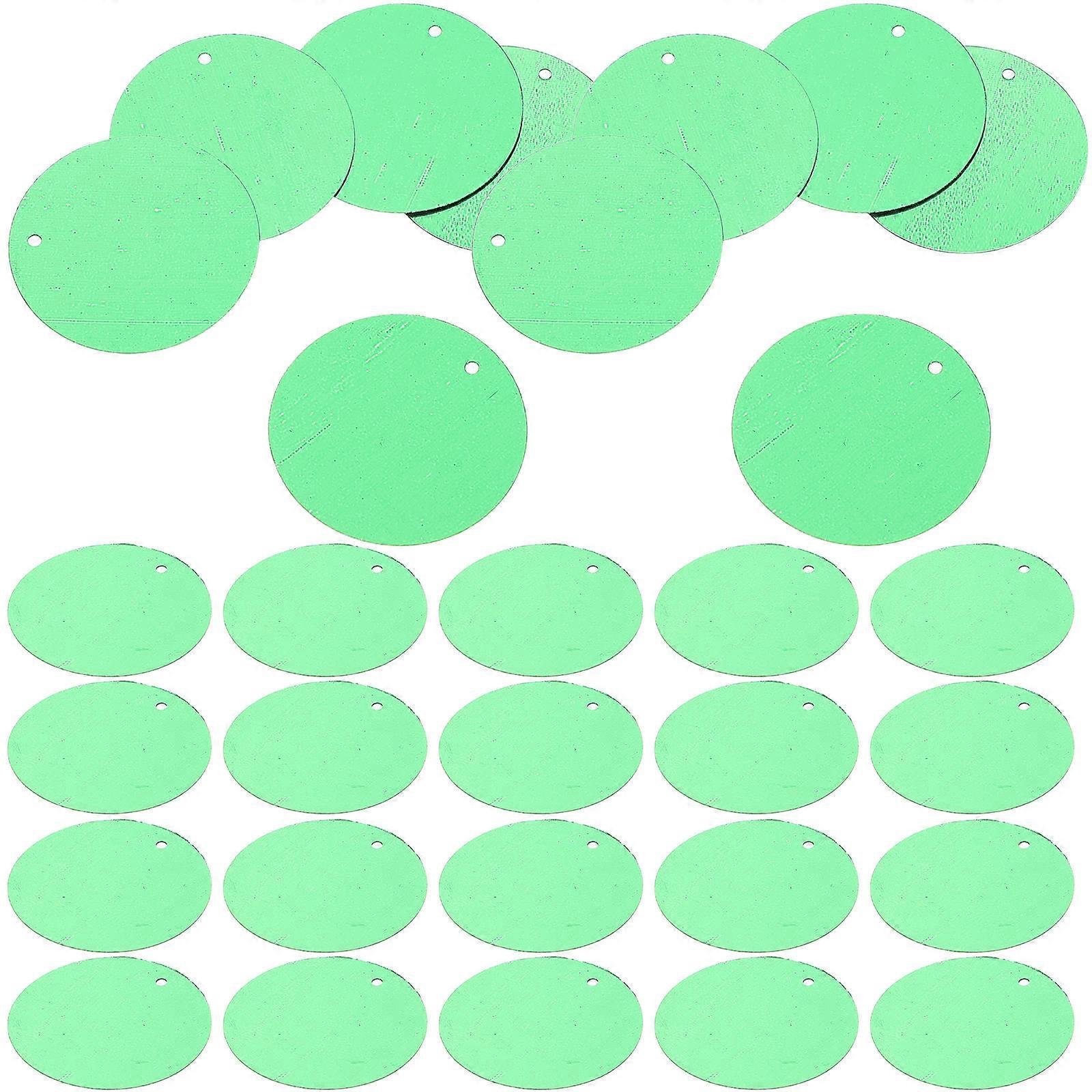 200Pcs Green Sequins for Crafts Round Sequins for Embroidery Use