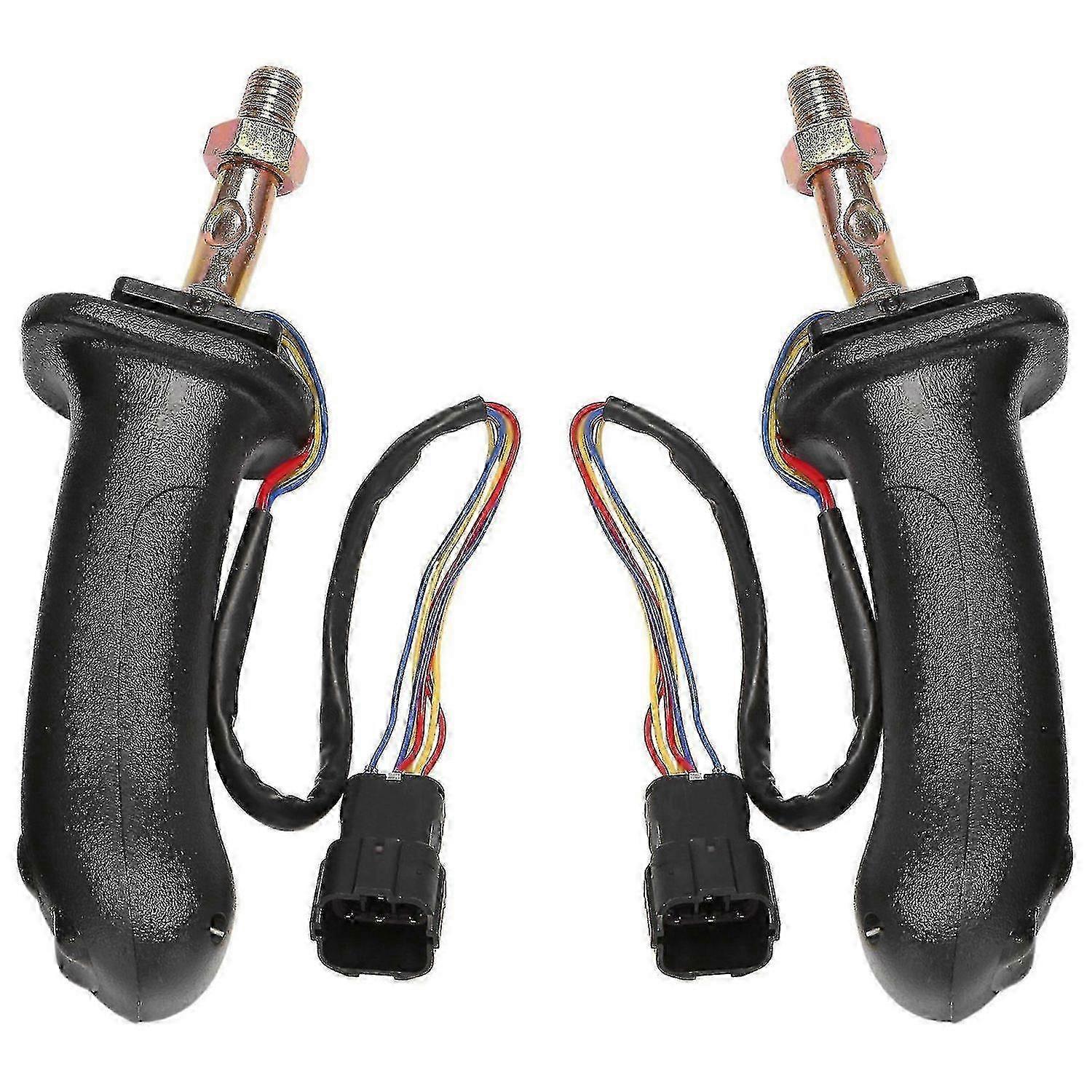2Pcs L+R 3 Buttons Excavator Joystick Assy Handle Gears Compatible with Doosan DX150 215 225 300 370 YVL